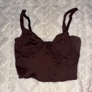 Gilly Hicks Chocolate Bustier